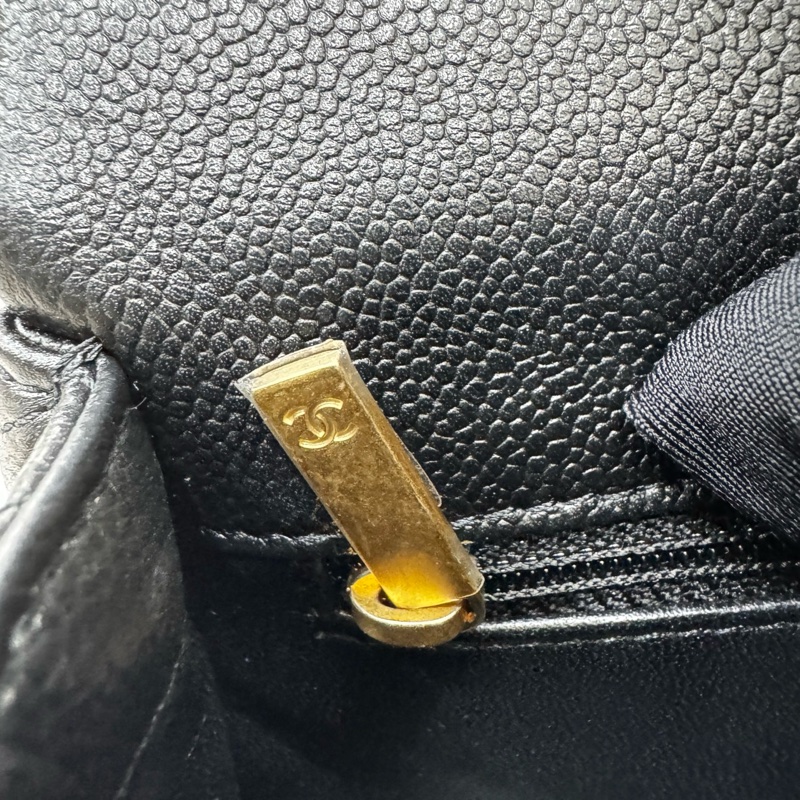 JK國際二手精品✨ Chanel 愛心調節釦荔枝皮20cm 芯片款-14