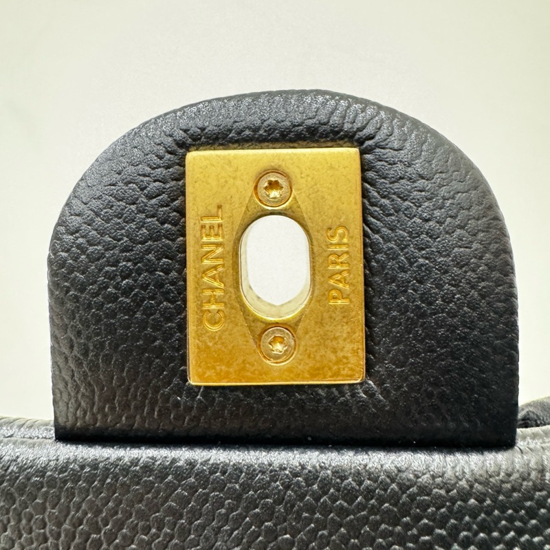 JK國際二手精品✨ Chanel 愛心調節釦荔枝皮20cm 芯片款-15