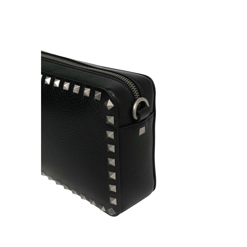 粒面小牛皮革斜揹袋-1