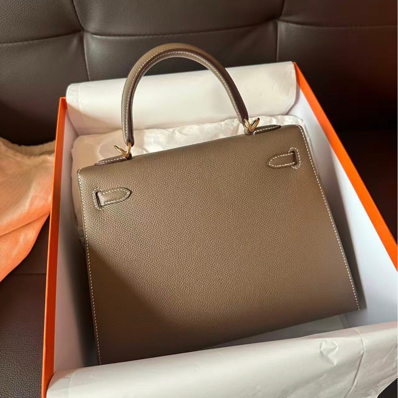 Hermes Kelly25 大象灰金 G刻 🦚-1