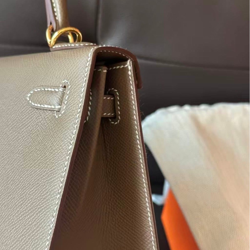 Hermes Kelly25 大象灰金 G刻 🦚-5