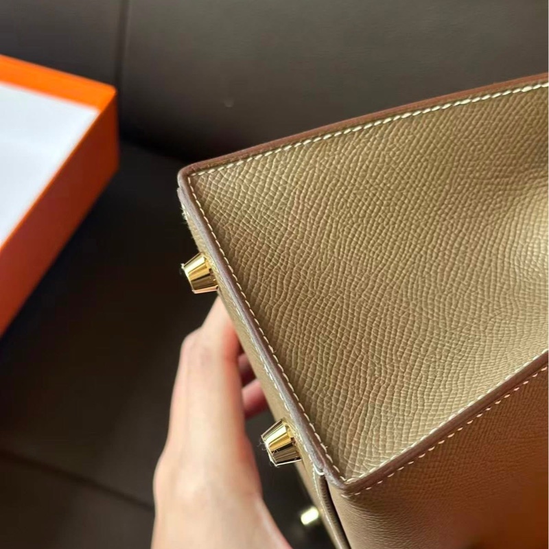 Hermes Kelly25 大象灰金 G刻 🦚-8