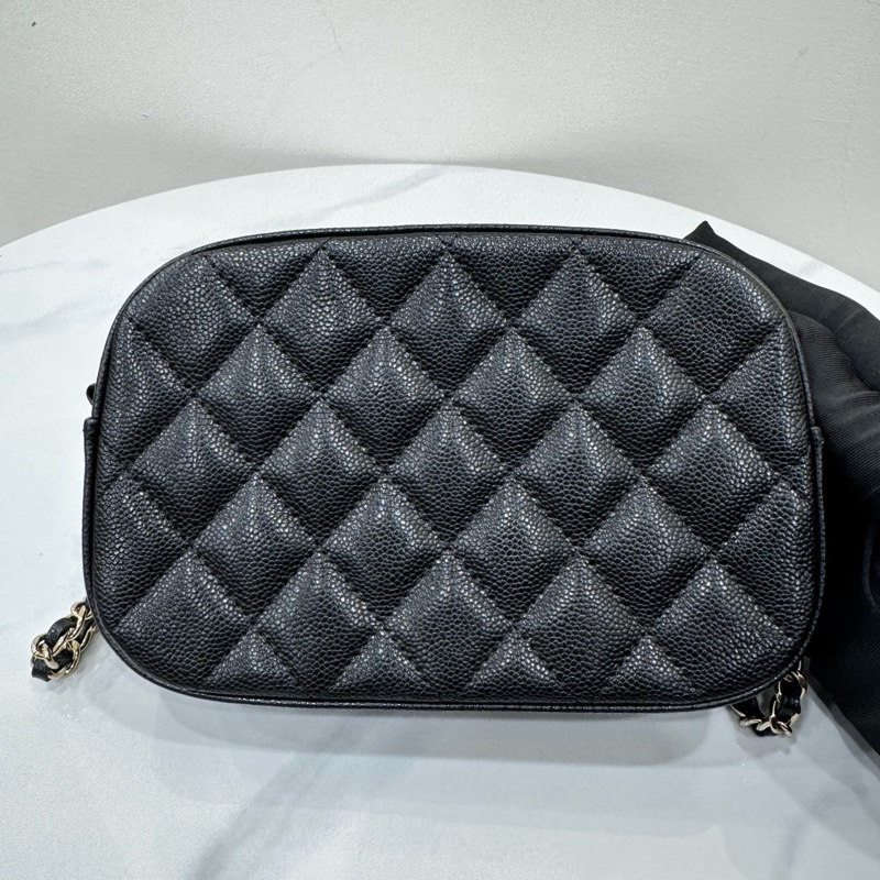 JK國際二手精品✨ Chanel 荔枝牛皮相機包 芯片款-4