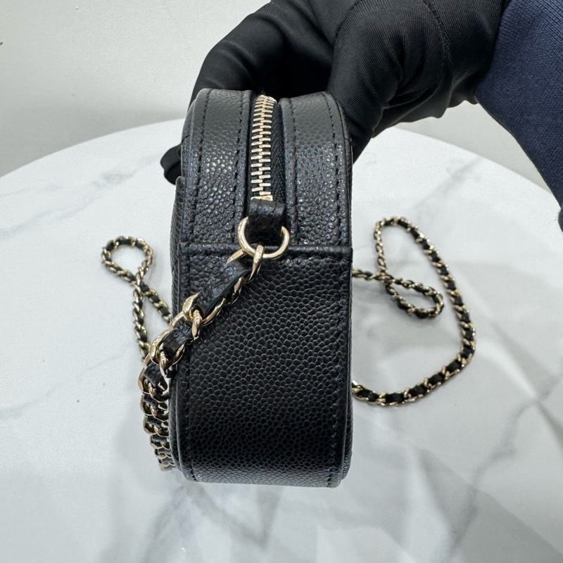 JK國際二手精品✨ Chanel 荔枝牛皮相機包 芯片款-5