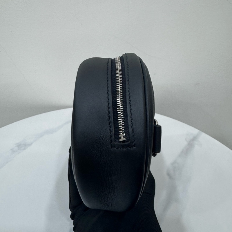 JK國際二手精品✨ Hermes 豬鼻腰包 黑-6