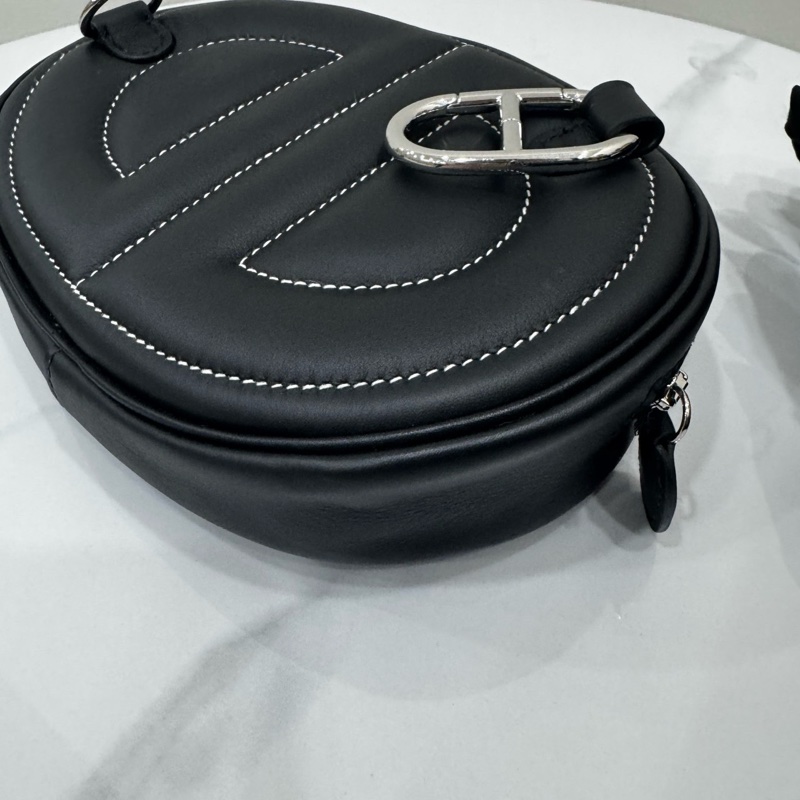JK國際二手精品✨ Hermes 豬鼻腰包 黑-12