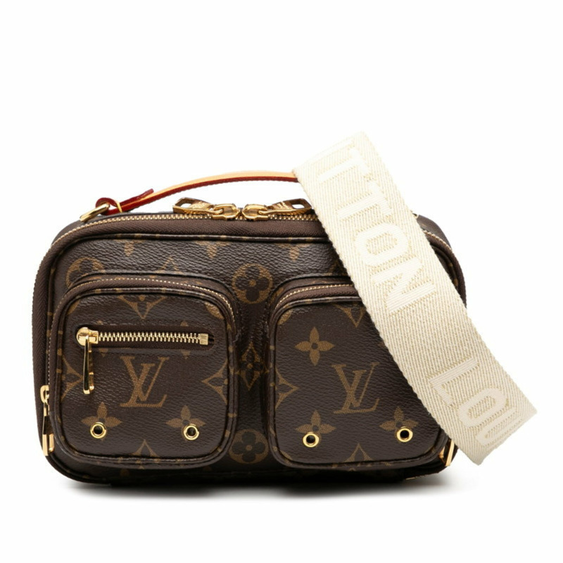 路易威登 Monogram Utility 斜背包/肩背包/兩用包 M80446 棕色皮革 女士 LOUIS VUITTON-0