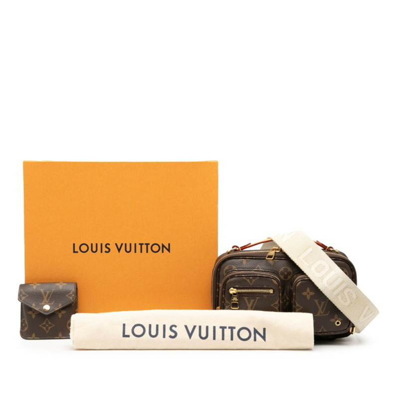 路易威登 Monogram Utility 斜背包/肩背包/兩用包 M80446 棕色皮革 女士 LOUIS VUITTON-6