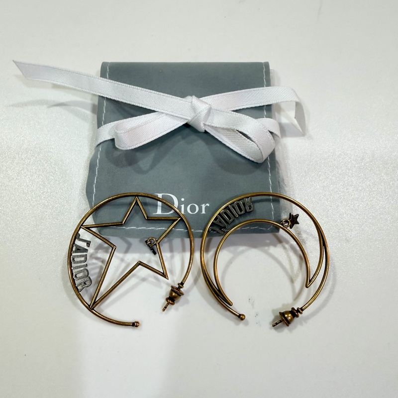Dior 星星月亮耳環-1