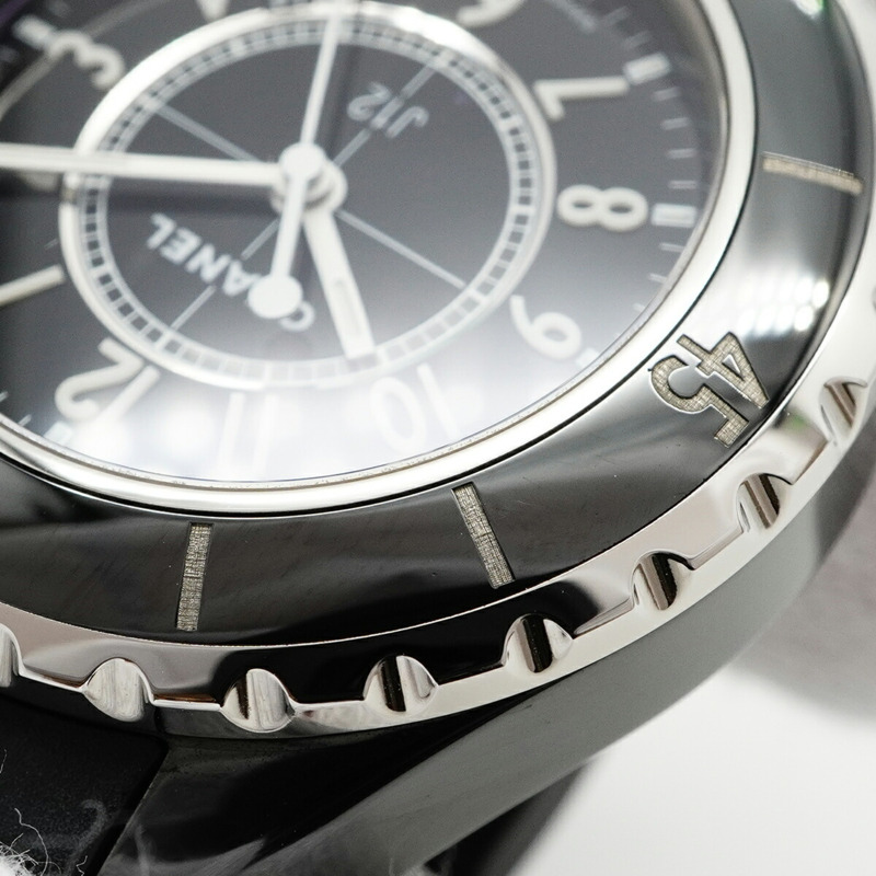 香奈兒 J12 H0681 黑色錶盤小姐腕錶-6