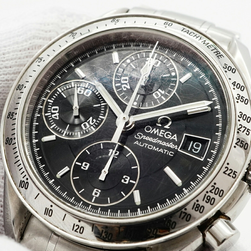 歐米茄超霸系列3513.50黑色錶盤男士腕錶-6