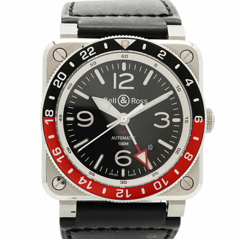 Bell & Ross BR-03 BR0393-BL-ST SCA 黑色錶盤男士腕錶-0