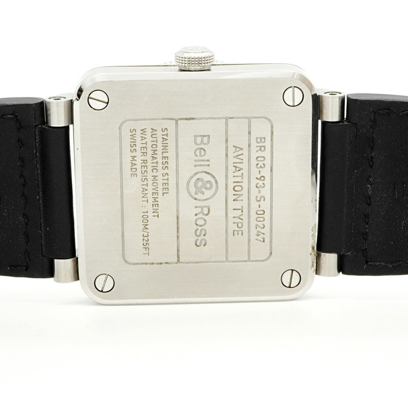 Bell & Ross BR-03 BR0393-BL-ST SCA 黑色錶盤男士腕錶-4