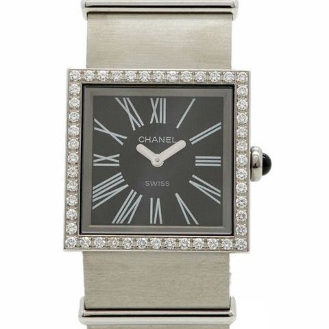 香奈兒 Mademoiselle H0875 黑色錶盤小姐腕錶