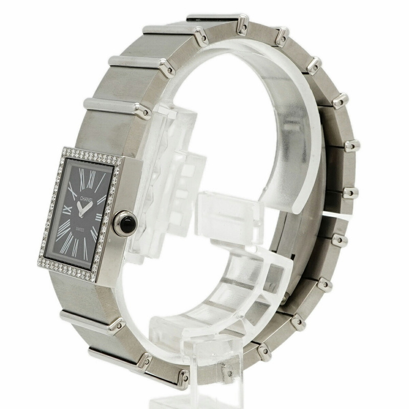 香奈兒 Mademoiselle H0875 黑色錶盤小姐腕錶-1