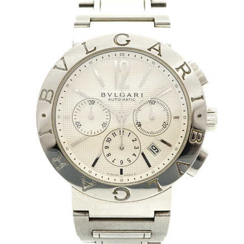 寶格麗 BB42SLCH 銀色錶盤男士腕錶