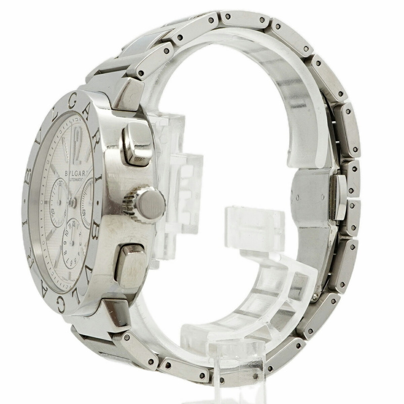 寶格麗 BB42SLCH 銀色錶盤男士腕錶-1