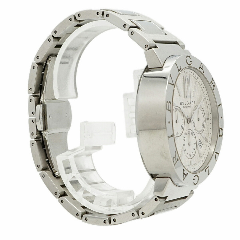 寶格麗 BB42SLCH 銀色錶盤男士腕錶-2