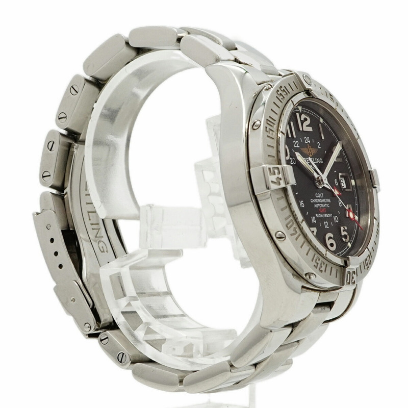 百年靈 Colt GMT A32350 黑色錶盤男士腕錶-2