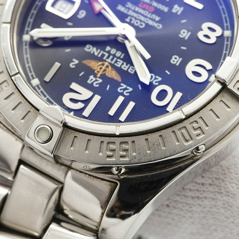 百年靈 Colt GMT A32350 黑色錶盤男士腕錶-6
