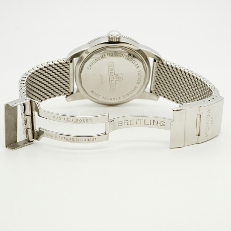 百年靈超級海洋文化系列46 A17320黑色錶盤男士腕錶-3