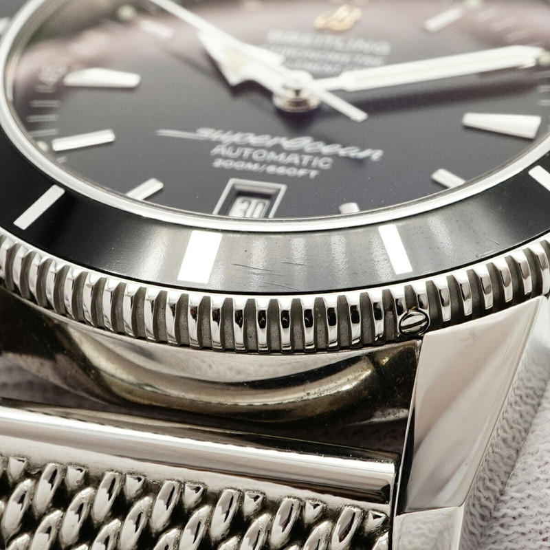 百年靈超級海洋文化系列46 A17320黑色錶盤男士腕錶-6