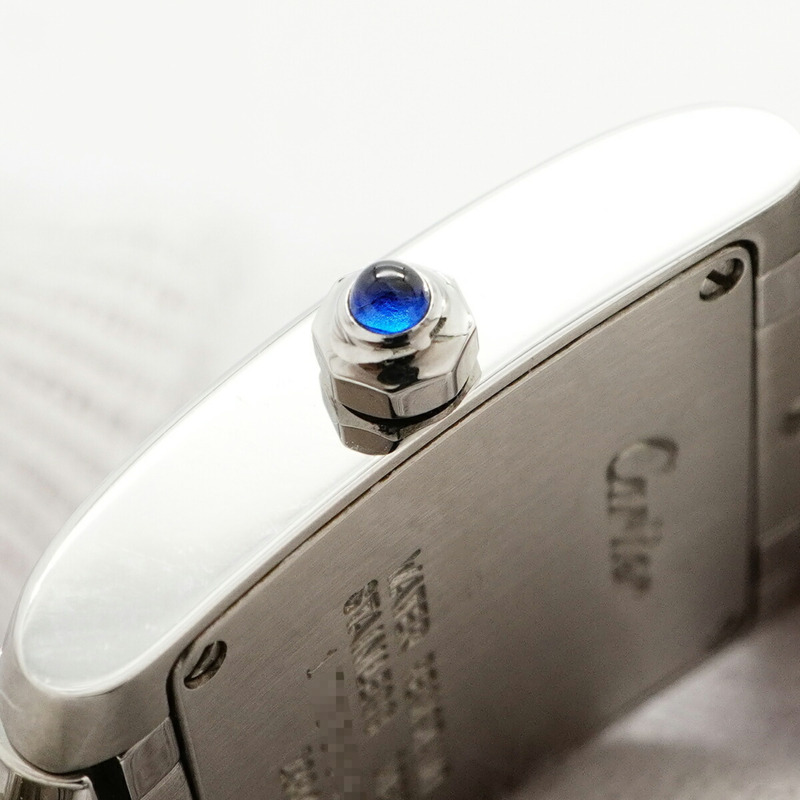 卡地亞 Tank Française SM W51008Q3 象牙色錶盤女士腕錶-8