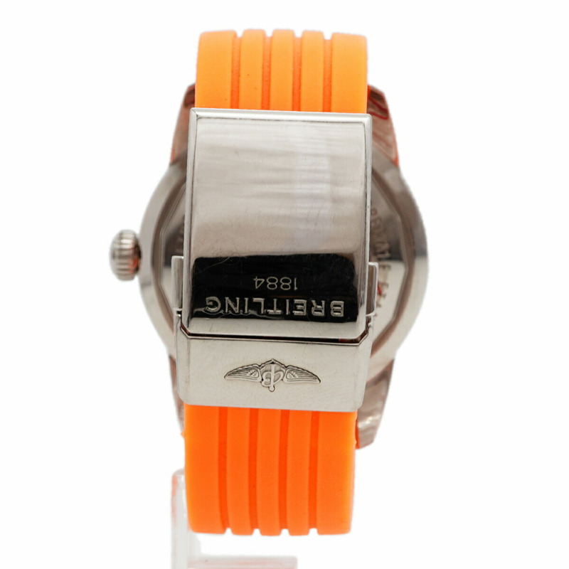 百年靈超級海洋 A17320 橘色錶盤男士手錶-6