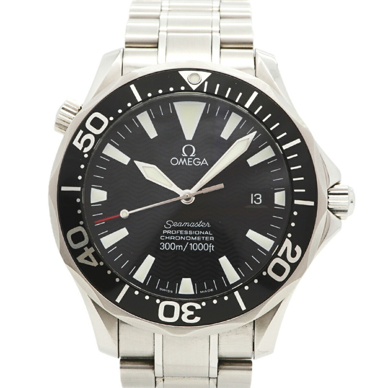 歐米茄海馬系列 2254.50 黑色錶盤男士腕錶-0