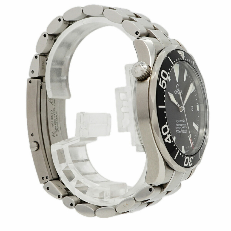 歐米茄海馬系列 2254.50 黑色錶盤男士腕錶-2