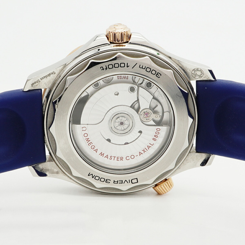 歐米茄海馬系列 210.22.42.20.03.002 海軍藍錶盤男士腕錶-4