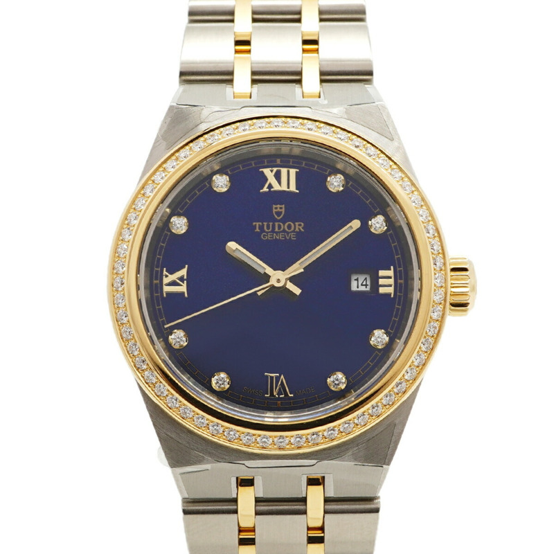 帝舵皇家28323藍色錶盤女士腕錶-0