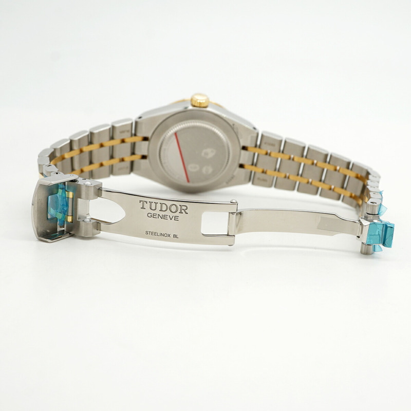 帝舵皇家28323藍色錶盤女士腕錶-3