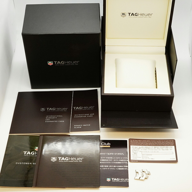 TAG Heuer Link WAT1110 黑色錶盤男士腕錶-9