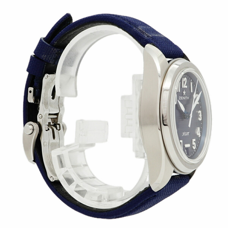 真力時飛行員系列 03.4000.3620 藍色錶盤男士腕錶-2