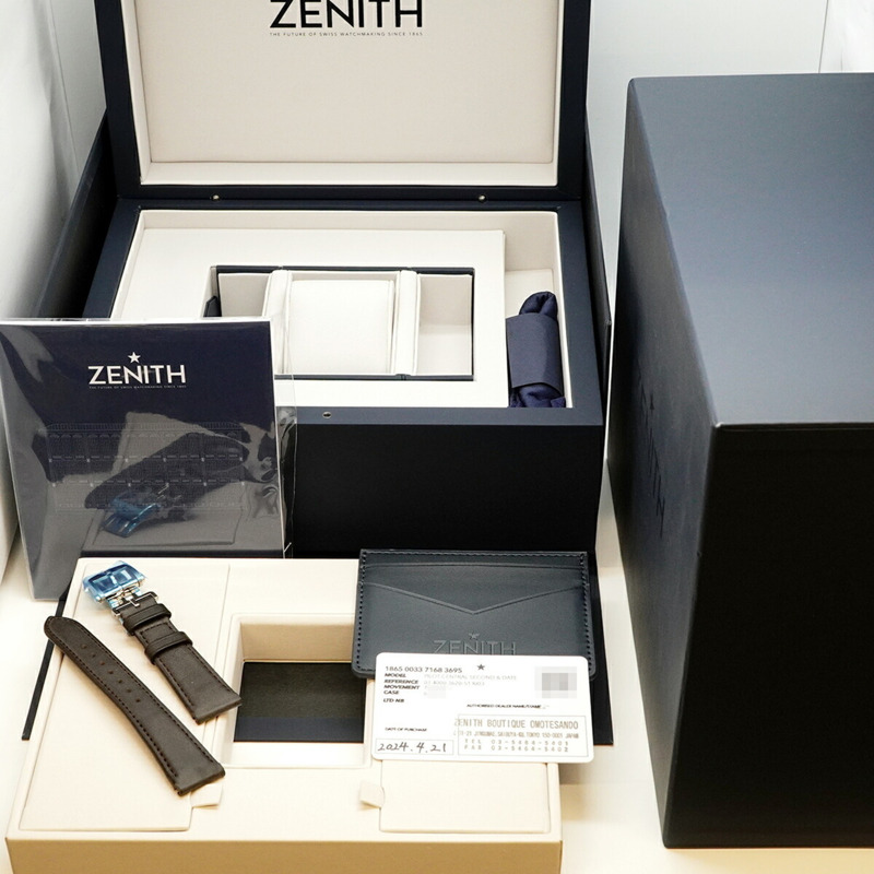 真力時飛行員系列 03.4000.3620 藍色錶盤男士腕錶-9