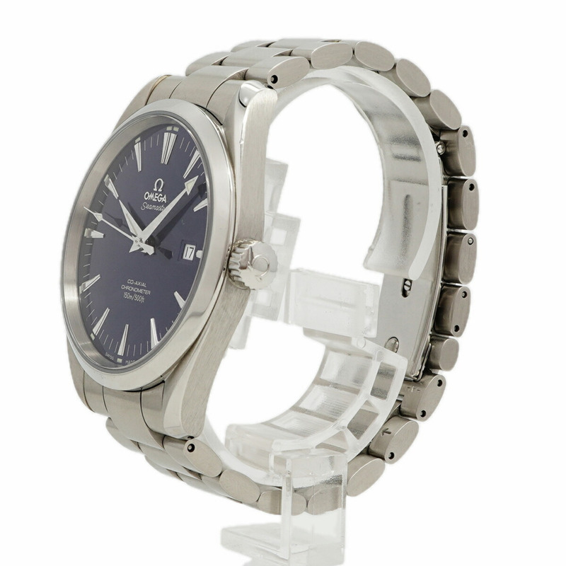 歐米茄海馬系列 2502.80 海軍藍錶盤男士腕錶-1