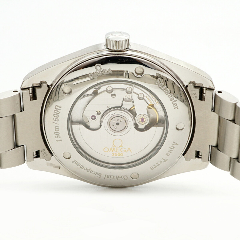 歐米茄海馬系列 2502.80 海軍藍錶盤男士腕錶-4