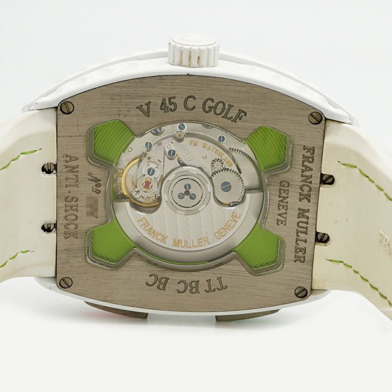 Franck Muller Vanguard V45CGOLF TTBCBC 白色錶盤男性腕錶-4