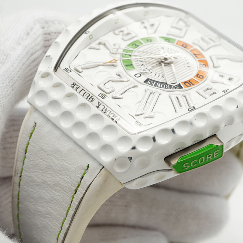 Franck Muller Vanguard V45CGOLF TTBCBC 白色錶盤男性腕錶-5