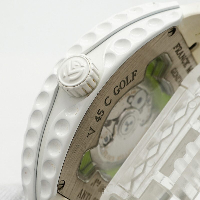 Franck Muller Vanguard V45CGOLF TTBCBC 白色錶盤男性腕錶-8