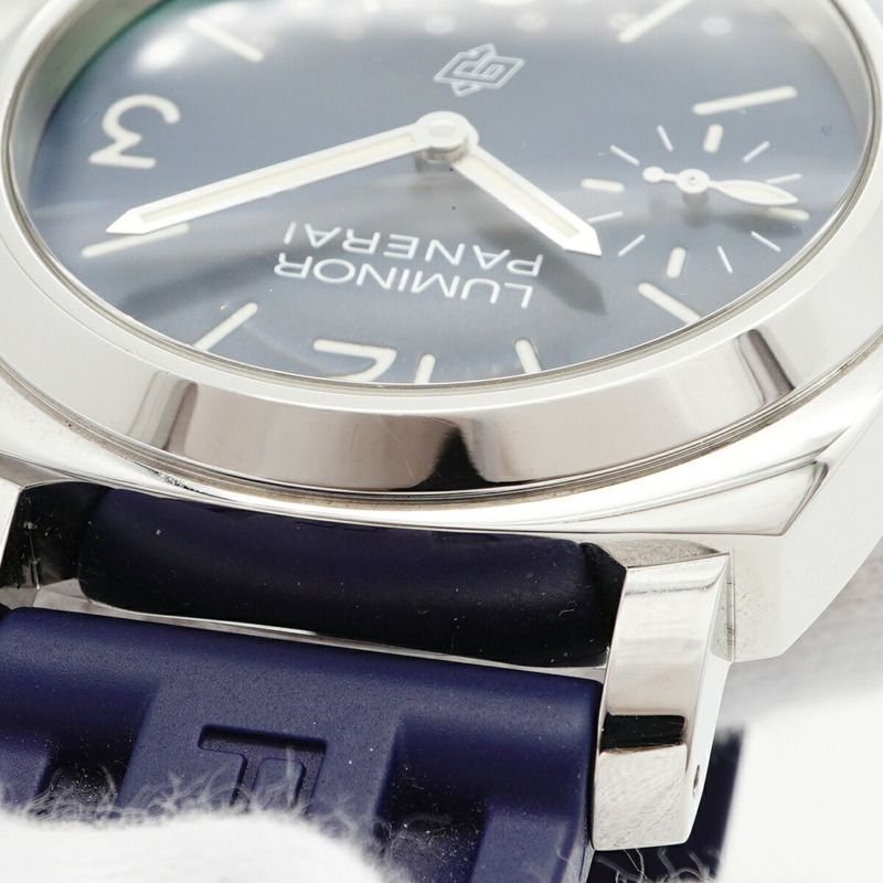 沛納海 Luminor Blue Mare PAM01085 海軍藍錶盤男士腕錶-5