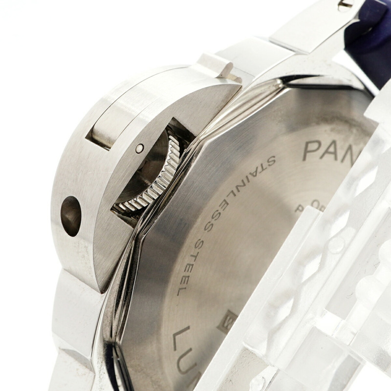 沛納海 Luminor Blue Mare PAM01085 海軍藍錶盤男士腕錶-7