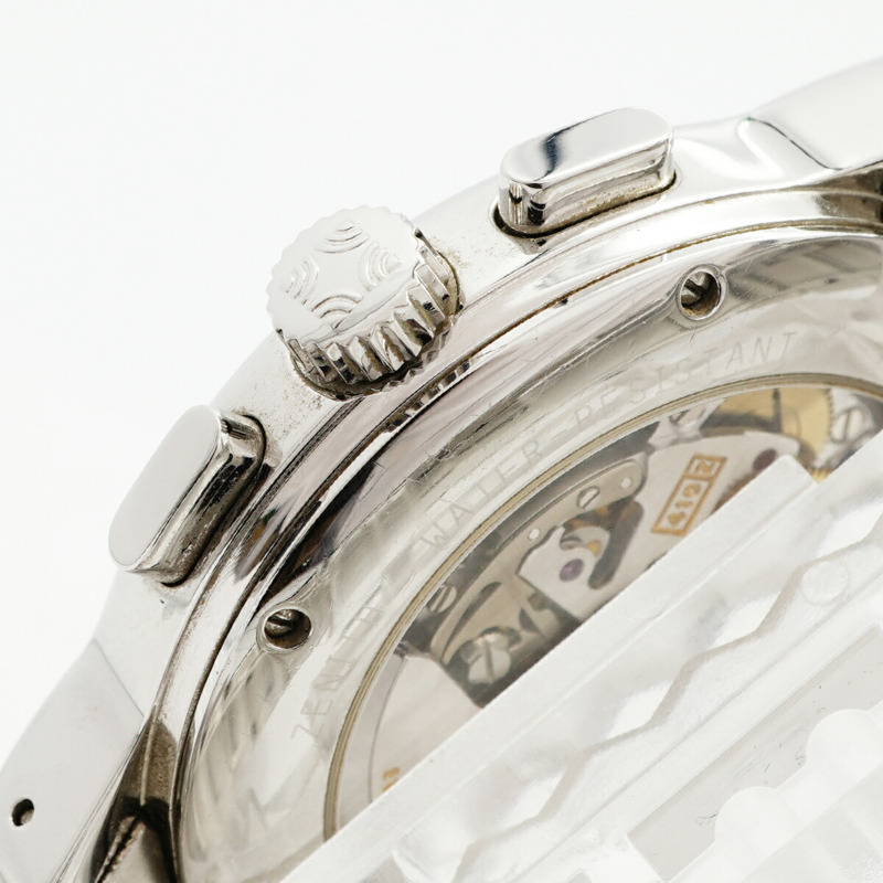 真力時 Chronomaster 三曆月相腕錶 02.0240.410 銀色錶盤男士腕錶-8