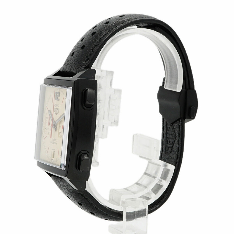 TAG Heuer 豪雅摩納哥 CAW211U 象牙色錶盤男士腕錶-1