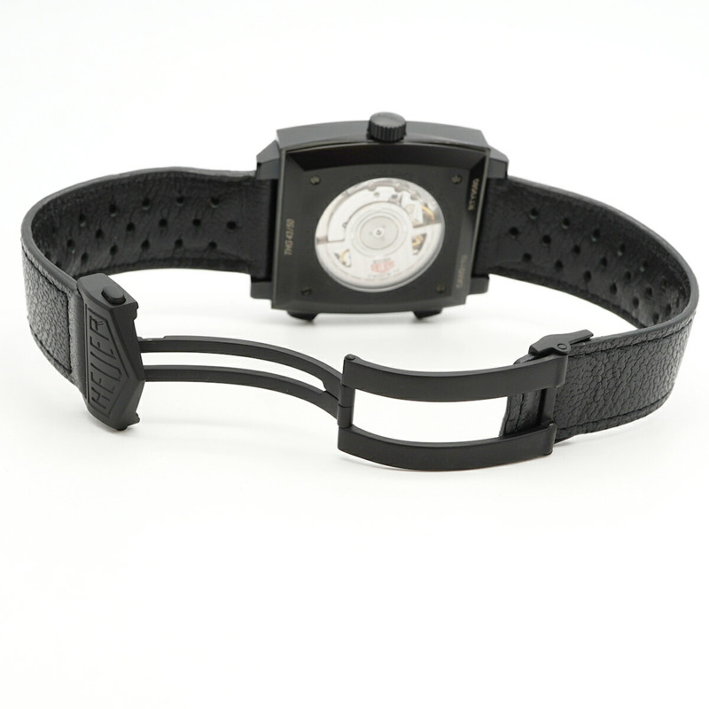 TAG Heuer 豪雅摩納哥 CAW211U 象牙色錶盤男士腕錶-3