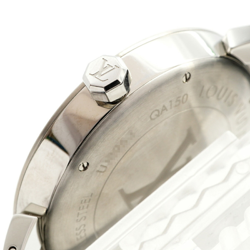 路易威登 Tambour Monogram QA150Z 藍色錶盤男士腕錶-5