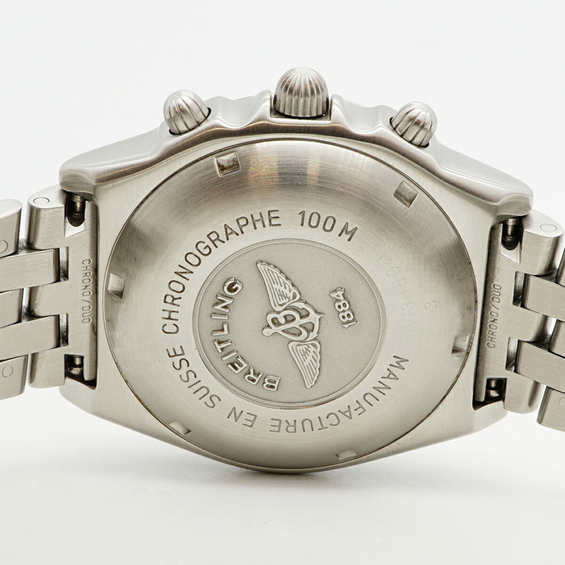 百年靈 Chronomat A13050.1 灰色錶盤男士腕錶-4