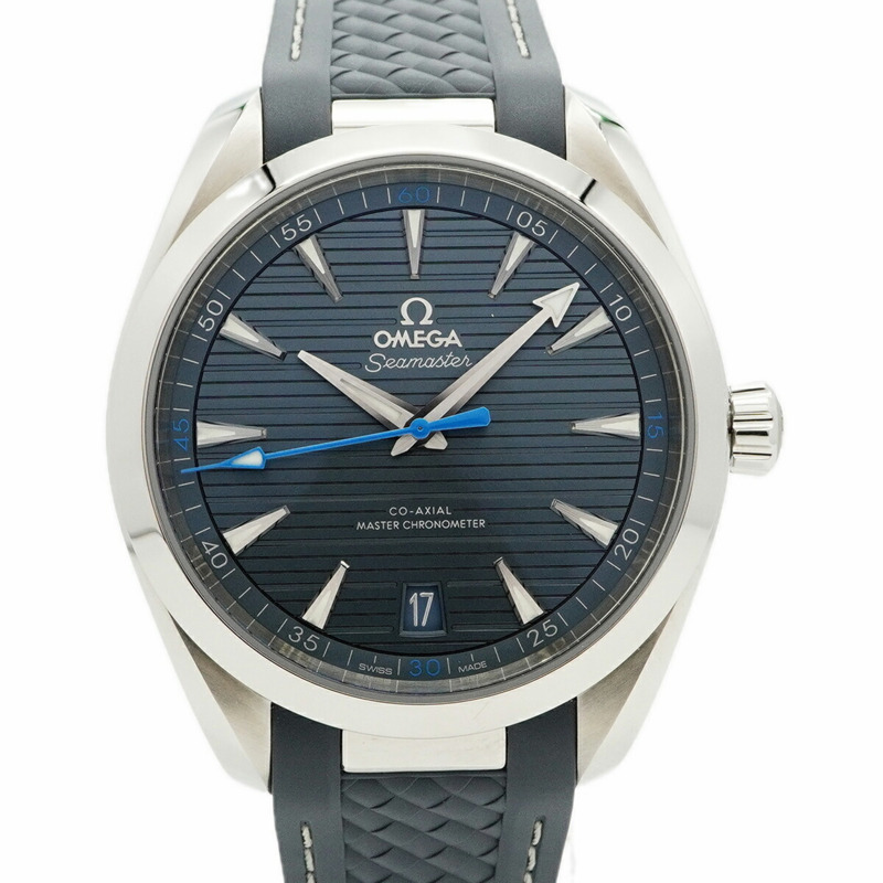 歐米茄海馬系列 220.12.41.21.03.002 藍色錶盤男士腕錶-0