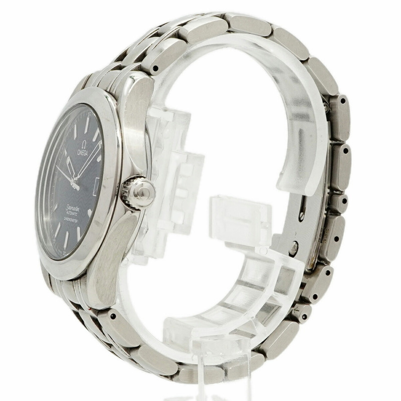 歐米茄海馬系列 2501.81 藍色錶盤男士腕錶-1